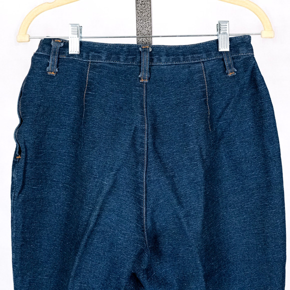 Vintage 80s 90s Bill Blass Hi-Rise Denim Stirrup Pants SZ 12 PETITE Made in USA - Picture 6 of 7